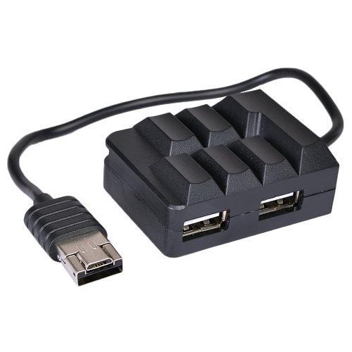 2-in-1 USB 2.0 Hub & Card Reader Combo with Standard USB/Micro USB