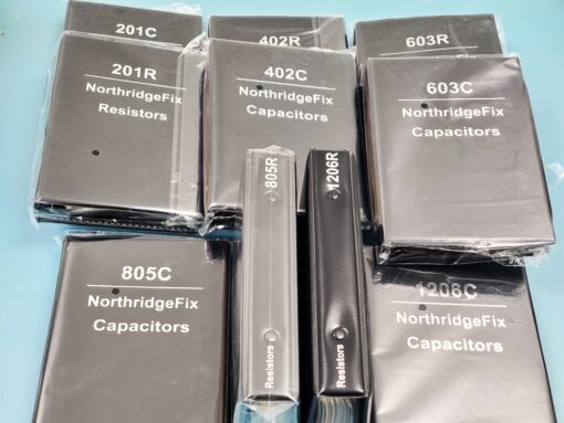 NorthridgeFix Special Edition SMD books. Capacitors and Resistors size 201 402 603 805 1206