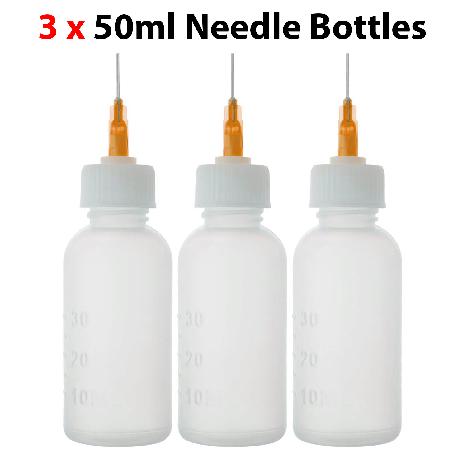 2 Needle Tip Bottle Liquid Flux Dispenser Oil Solvent Applicator Dropper  0.7 Oz