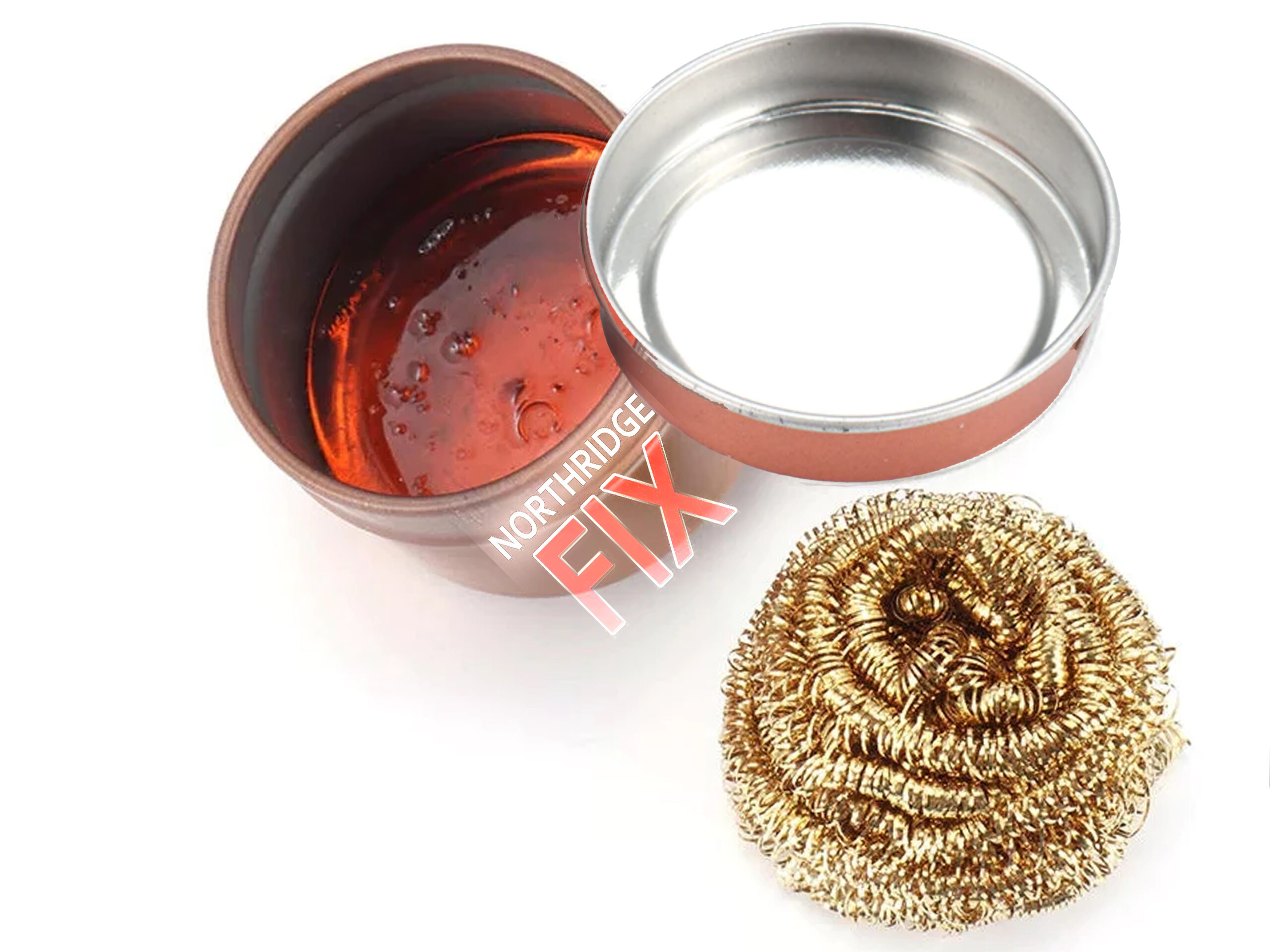 soldering iron tip cleaner with rosin flux in a box to prevent oxidation Northridgefix